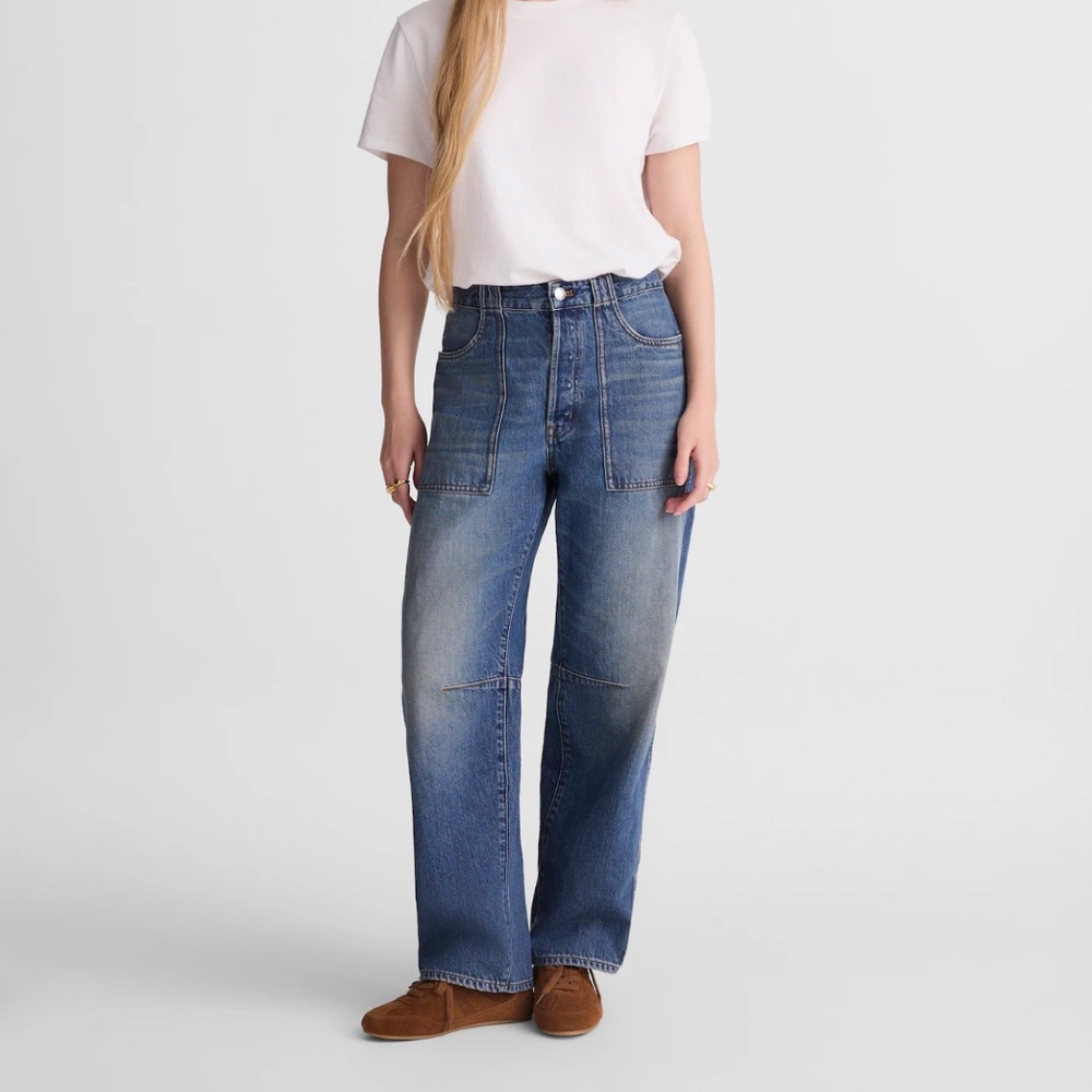 Madewell The Darted Barrel-Leg Jean 27